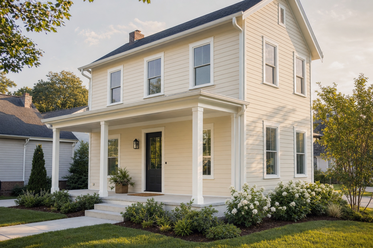 Oyster Pearl by Valspar on exterior
