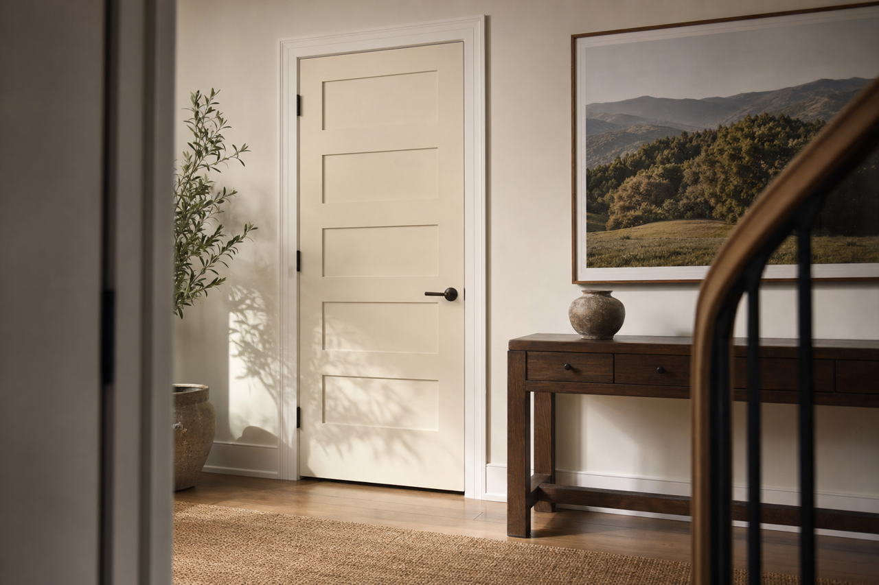 Oyster Pearl by Valspar on interior-doors