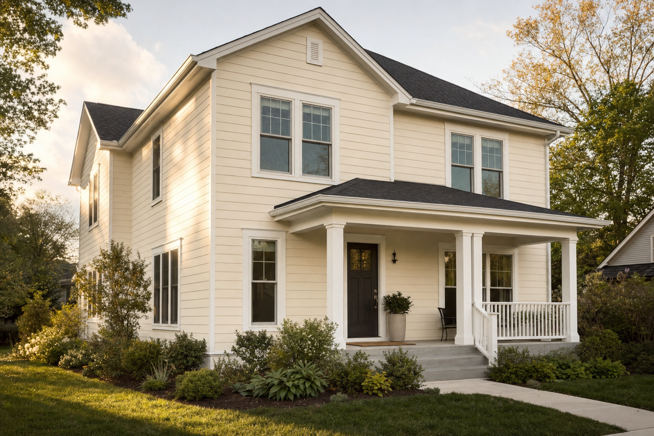 Antique White by Valspar on exterior