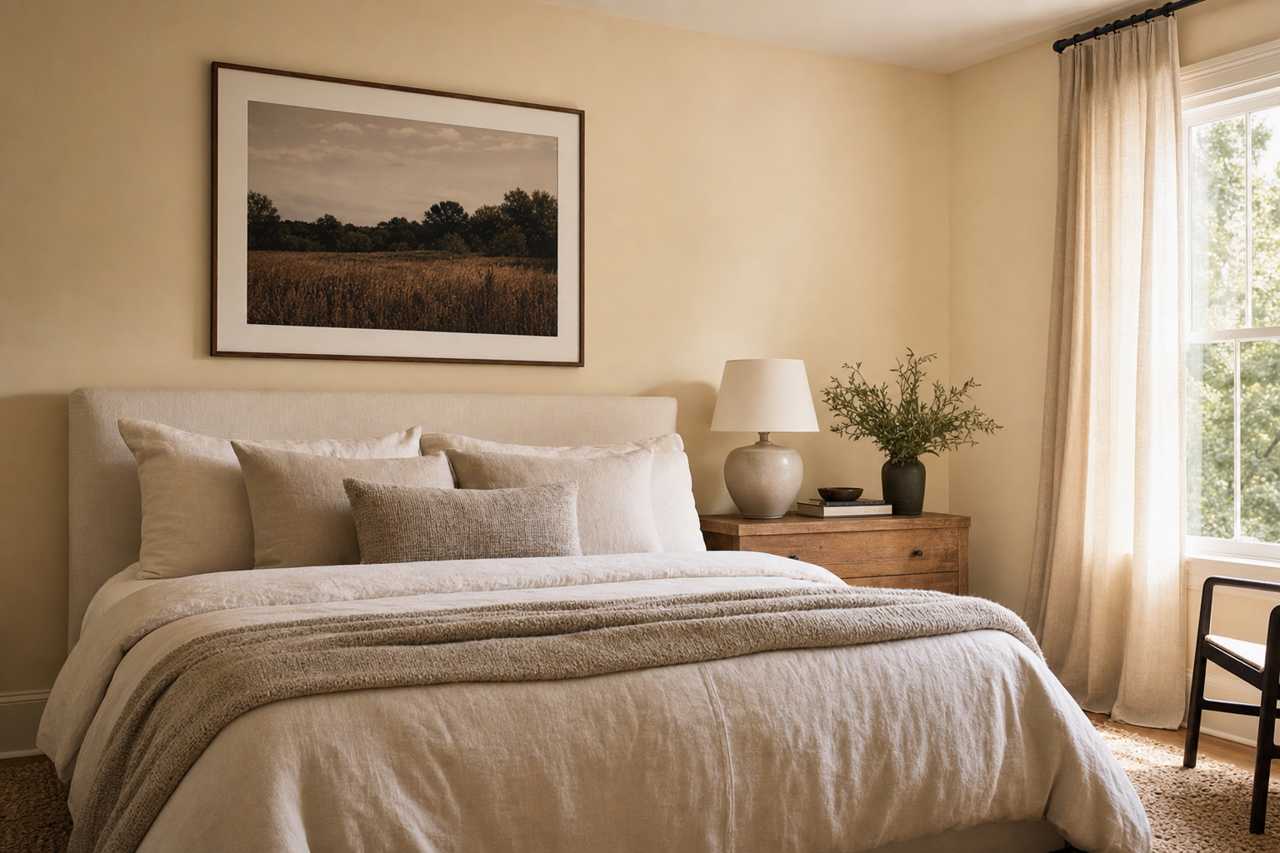 Antique White by Valspar on interiors