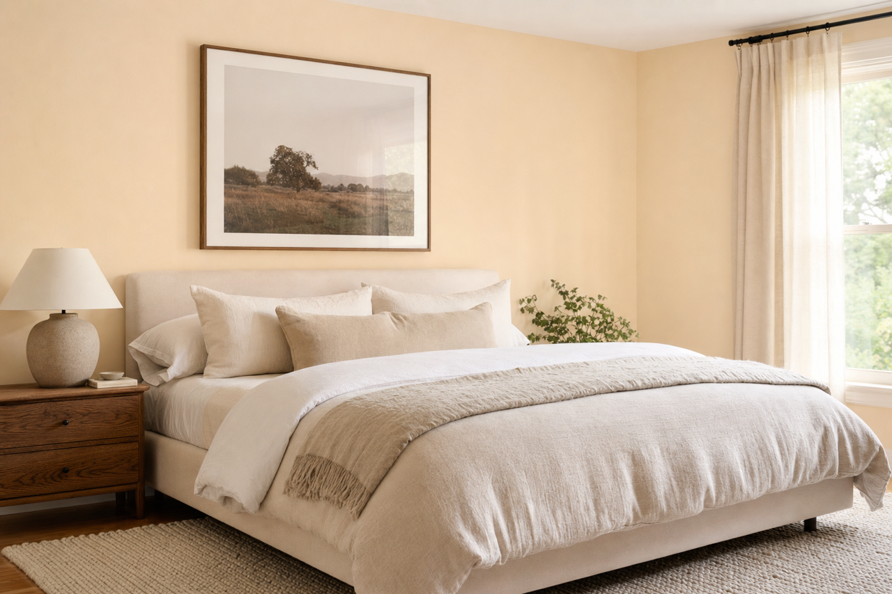Cameo White by Valspar on interiors