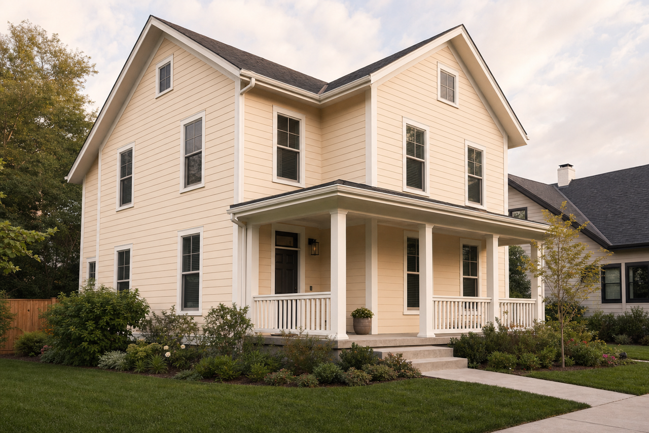 Honey Vanilla by Valspar on exterior
