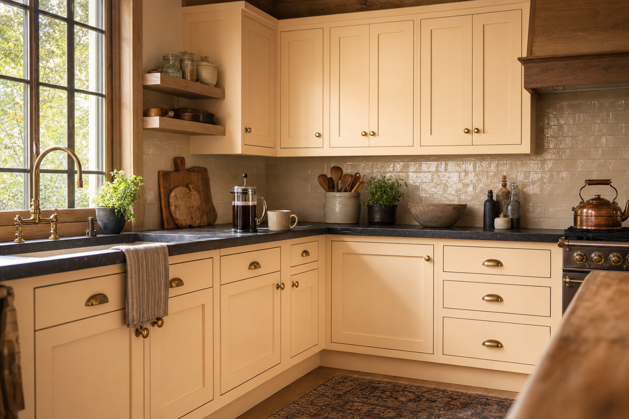 Elitist by Valspar on cabinets