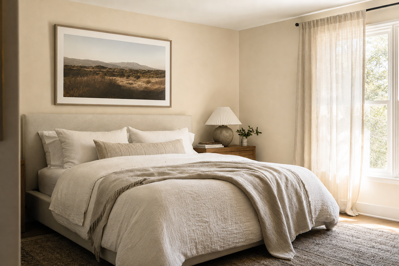 Snowy Dusk by Valspar on interiors