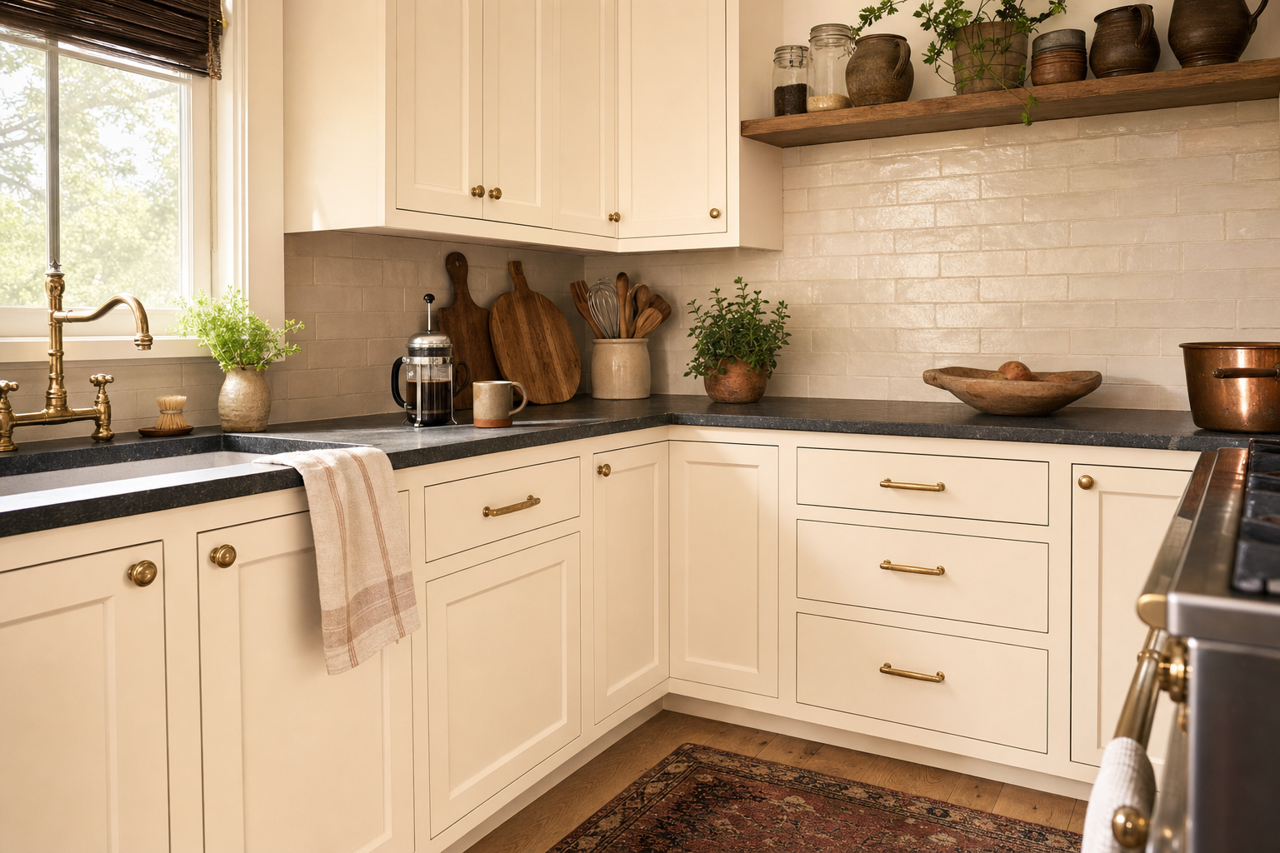 Foggy Skies by Valspar on cabinets
