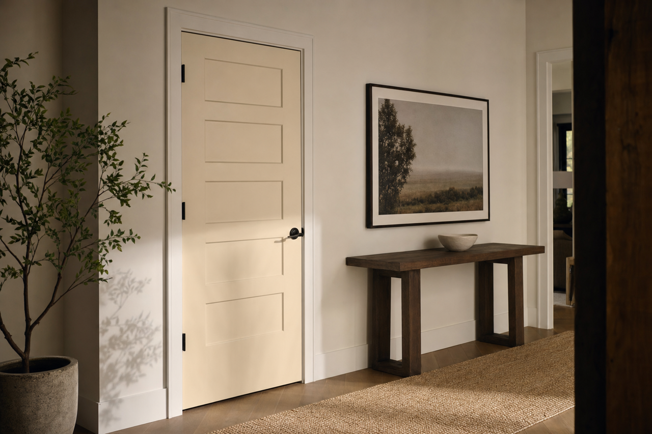 Foggy Skies by Valspar on interior-doors