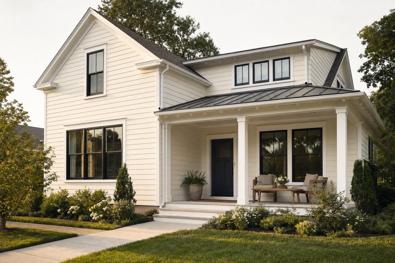 Dove White by Valspar on exterior