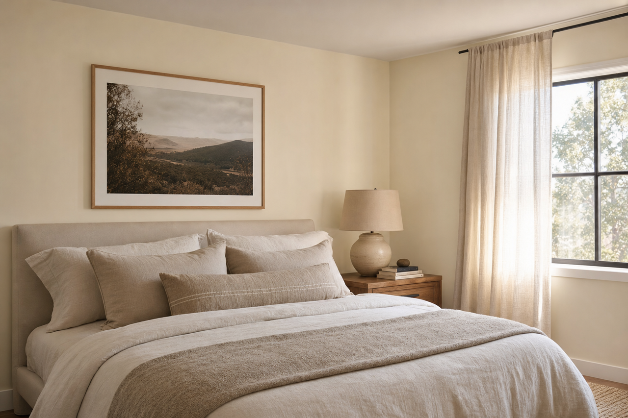 Dove White by Valspar on interiors