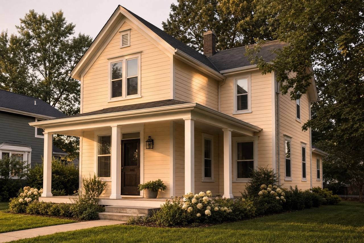 Sunset Nude by Valspar on exterior