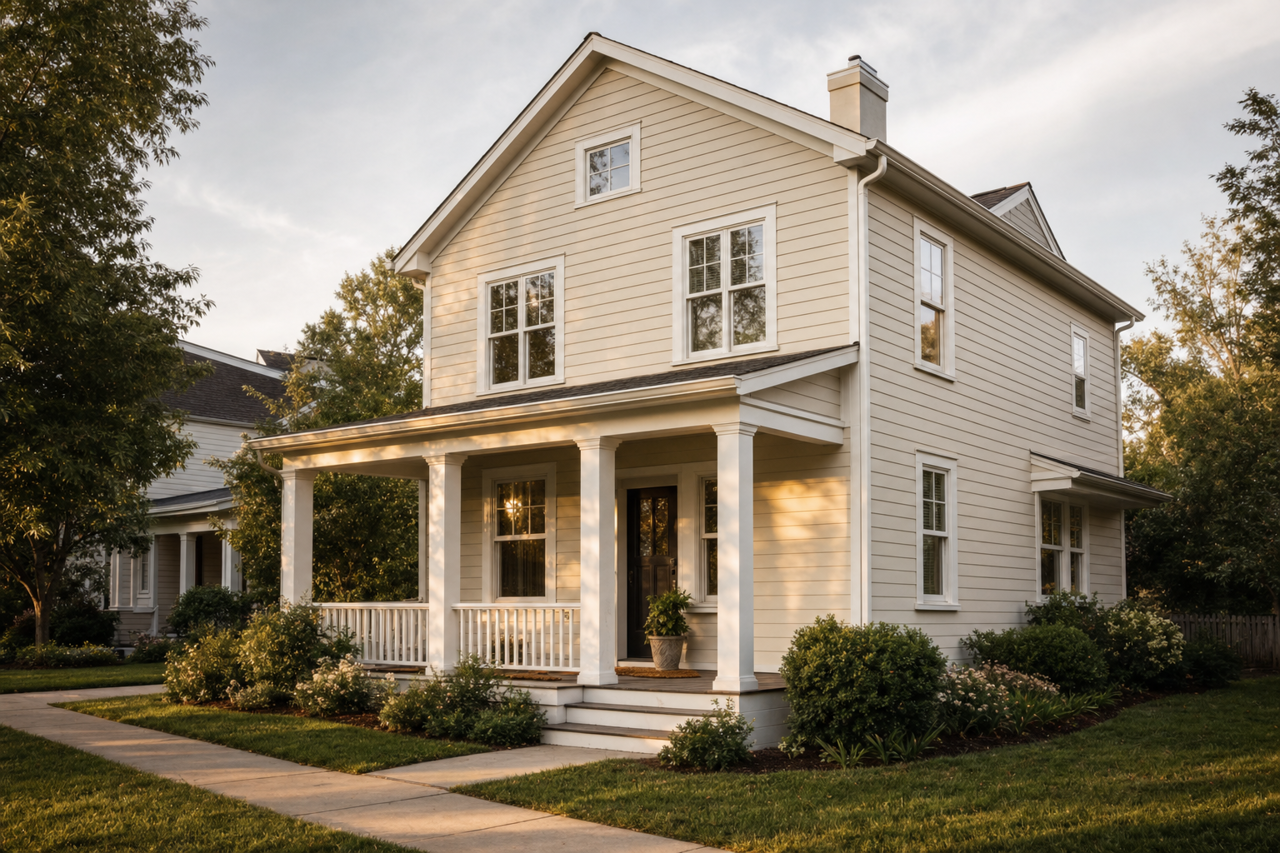Parlour Taupe by Valspar on exterior