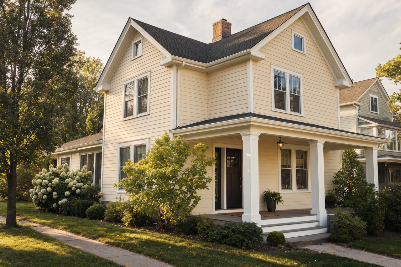 Muslin Wrap by Valspar on exterior