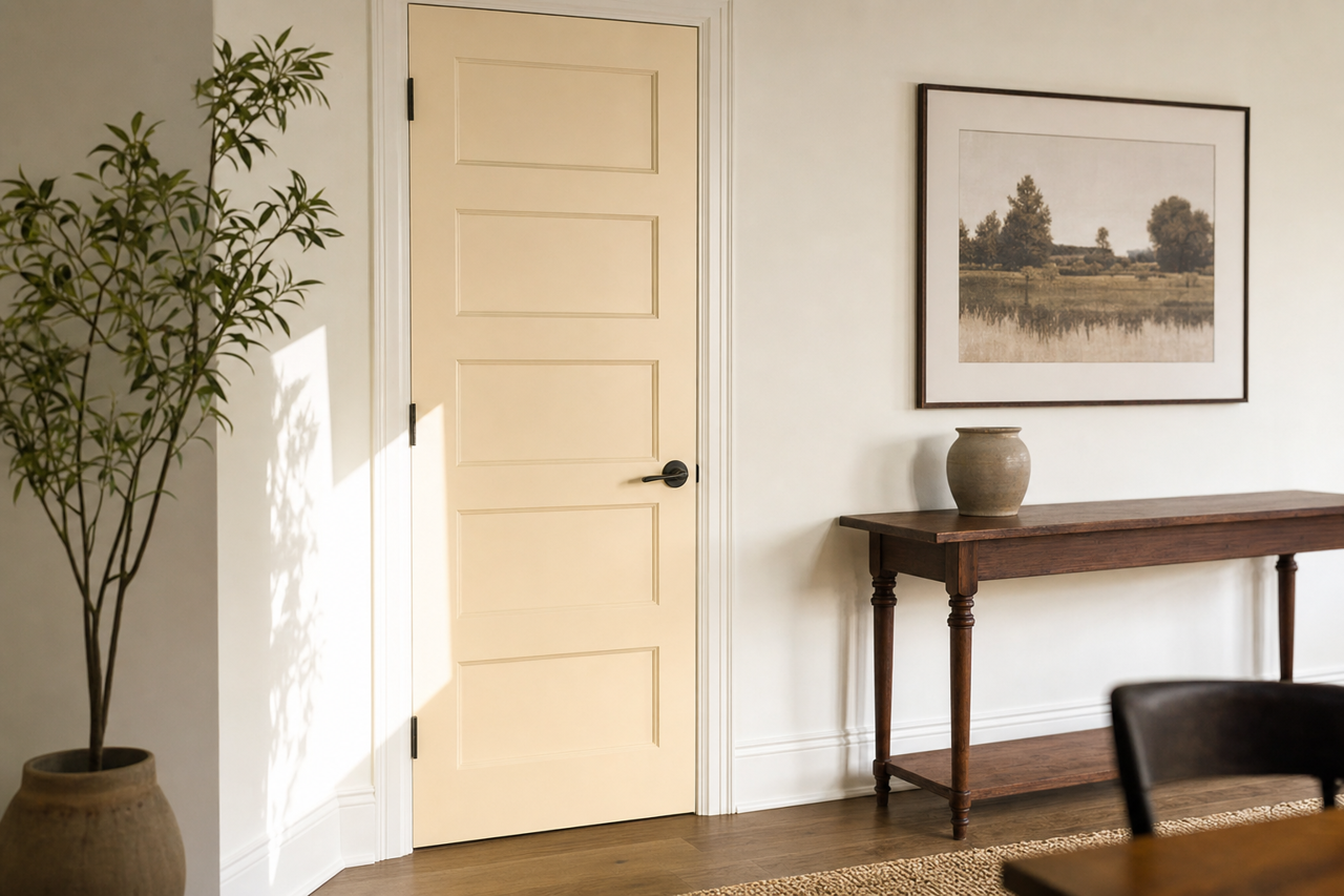 Muslin Wrap by Valspar on interior-doors