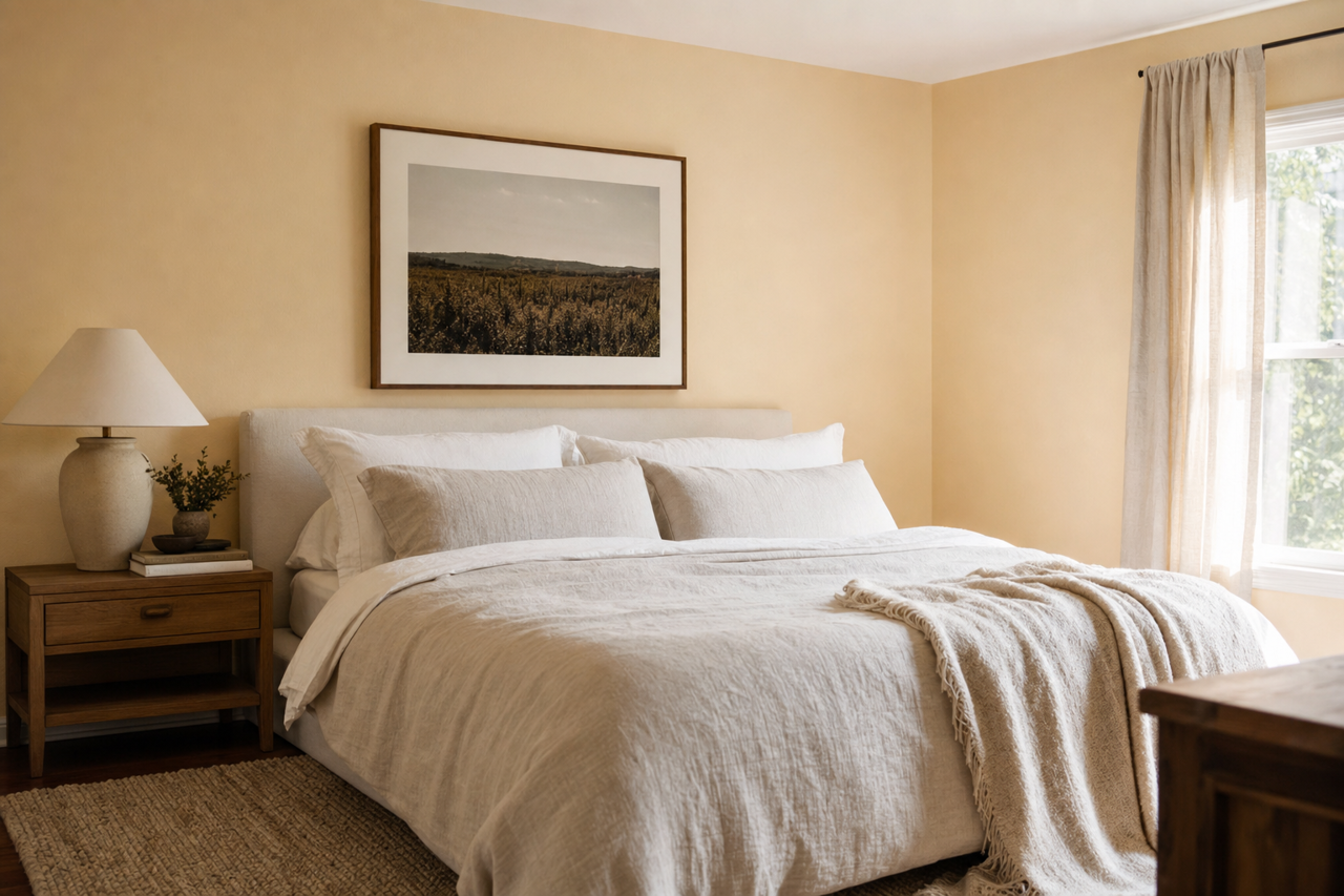 Thistle Seed by Valspar on interiors