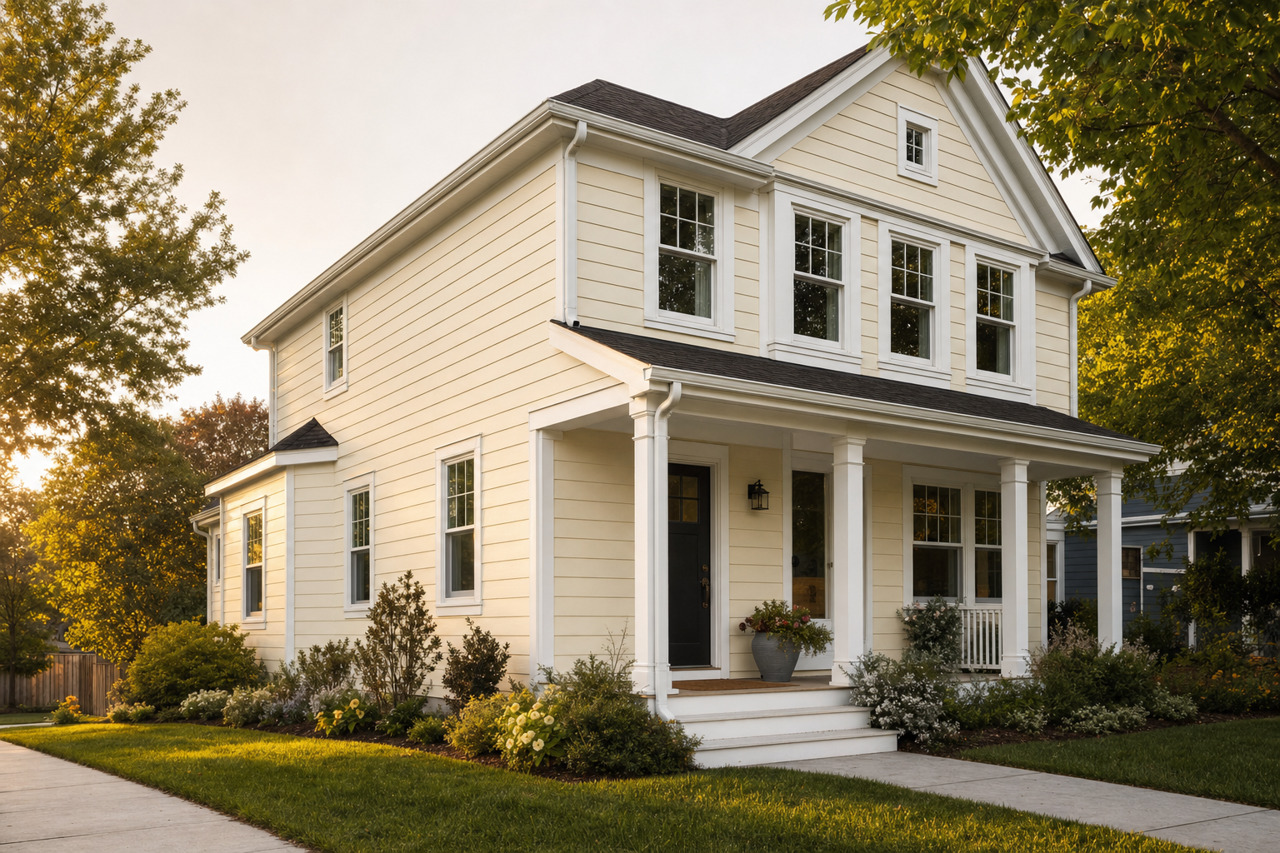 Barcelona White by Valspar on exterior