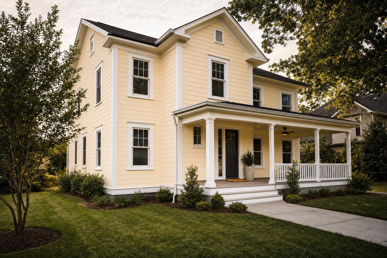 Veranda Ivory by Valspar on exterior