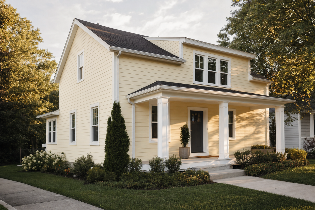 Gilded Endive by Valspar on exterior
