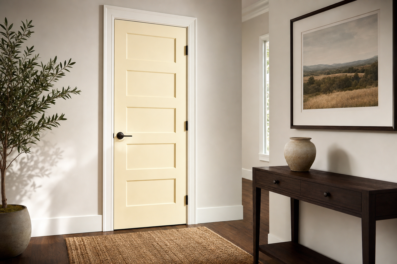 Gilded Endive by Valspar on interior-doors