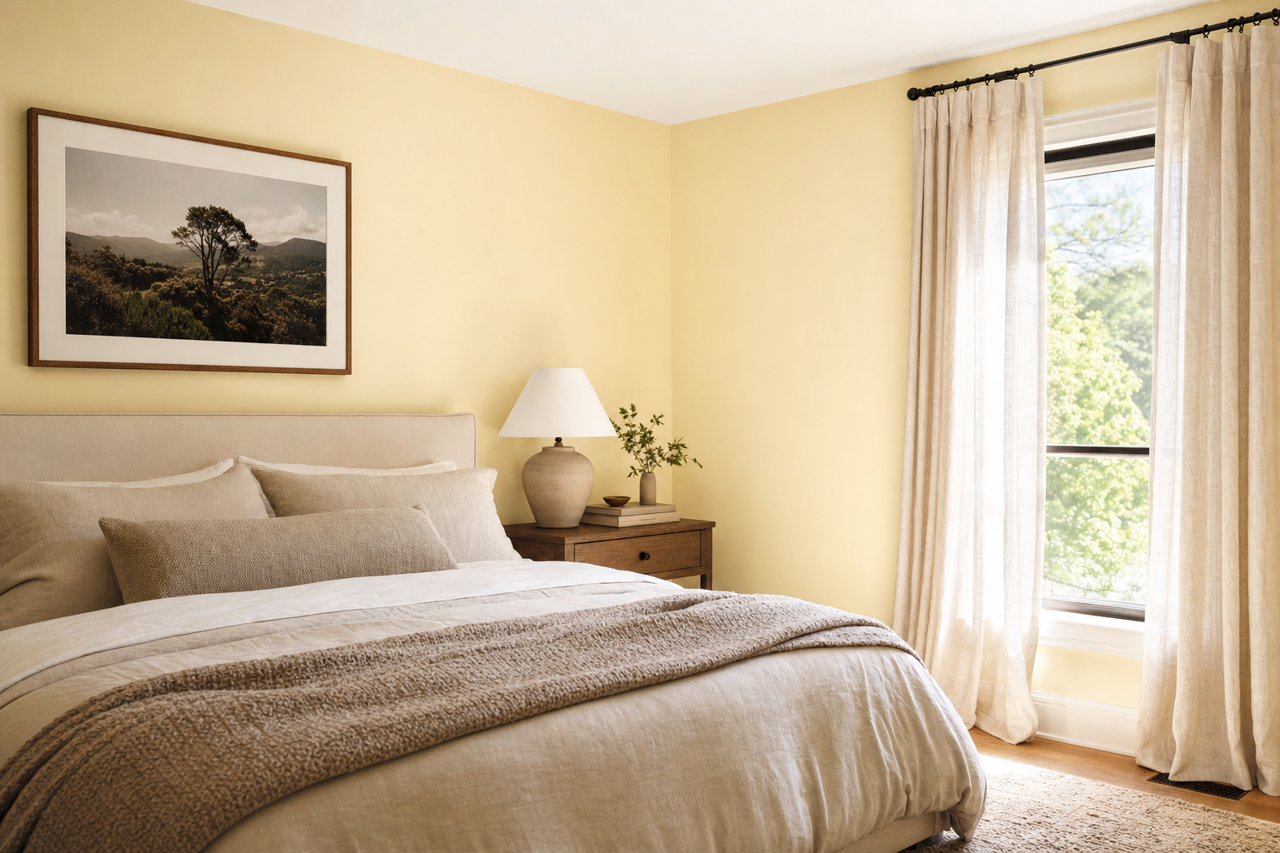 Gilded Endive by Valspar on interiors