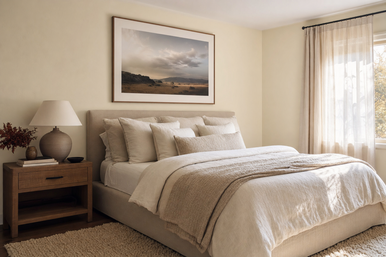 Ivory Dust by Valspar on interiors