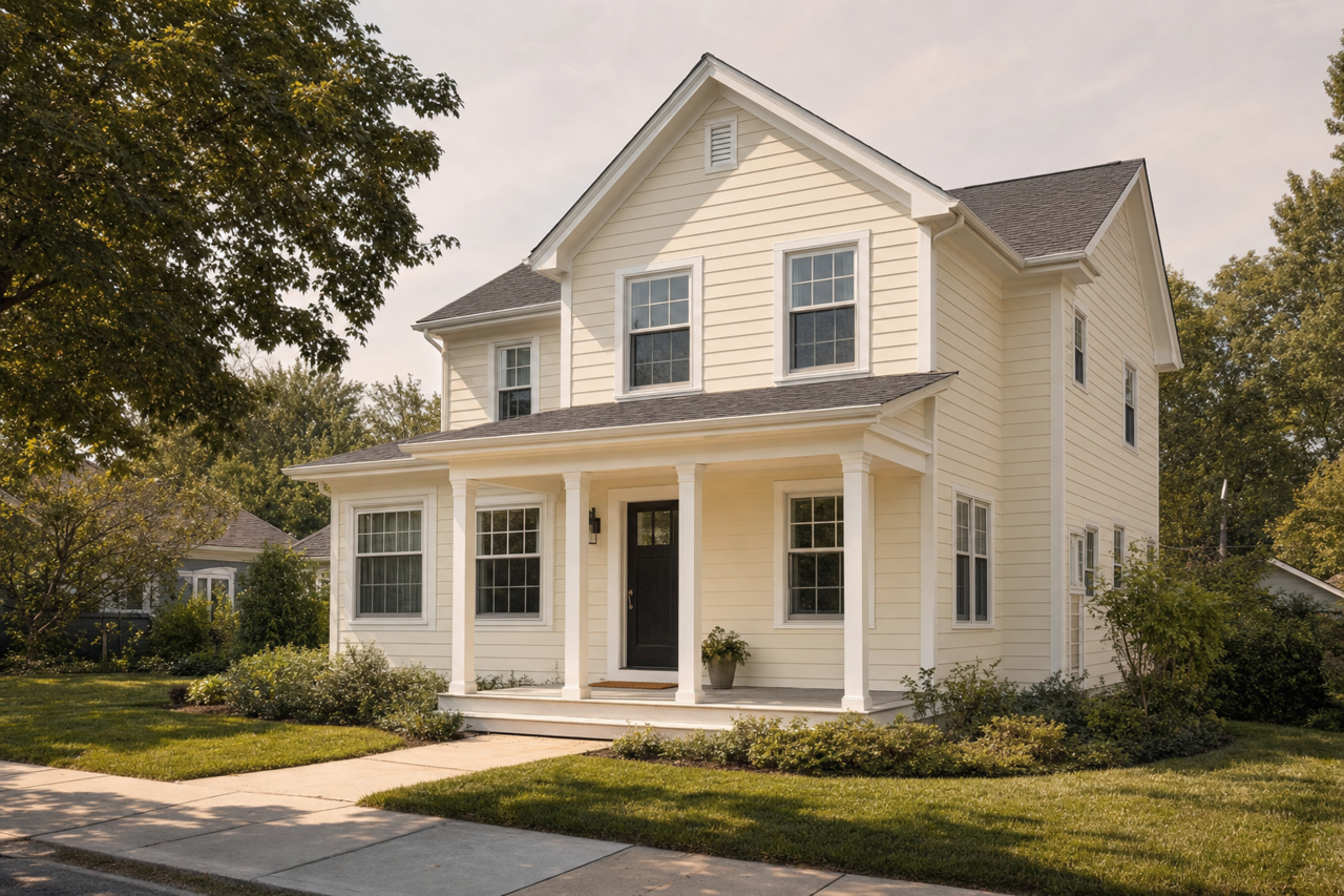 Honeymilk by Valspar on exterior
