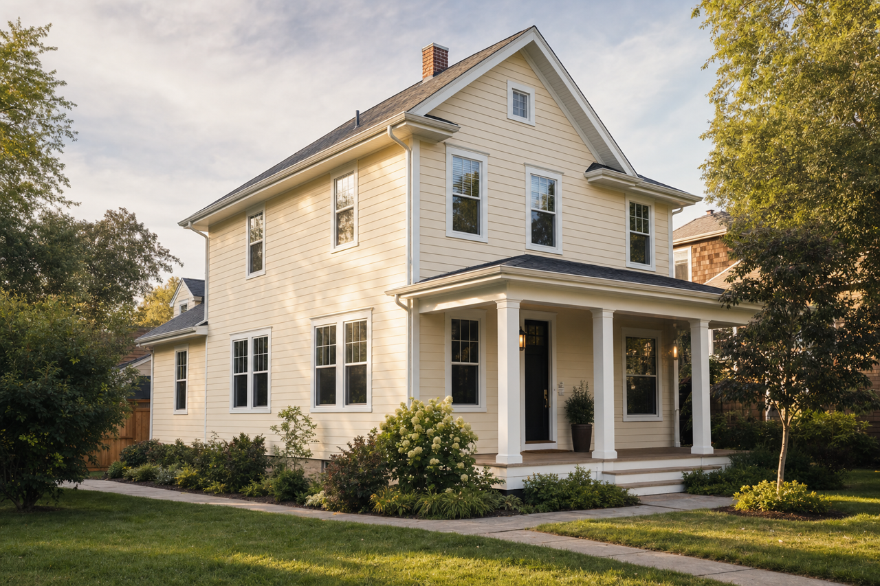 Ivory Lace by Valspar on exterior