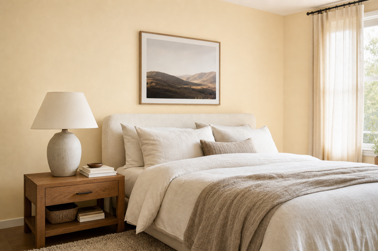 Ivory Lace by Valspar on interiors