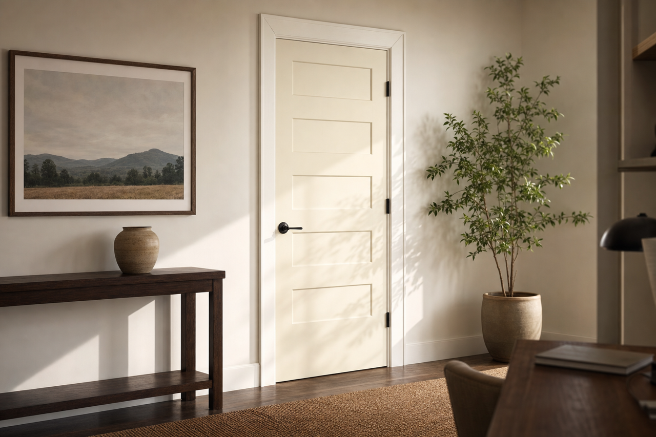 Snow Cap by Valspar on interior-doors