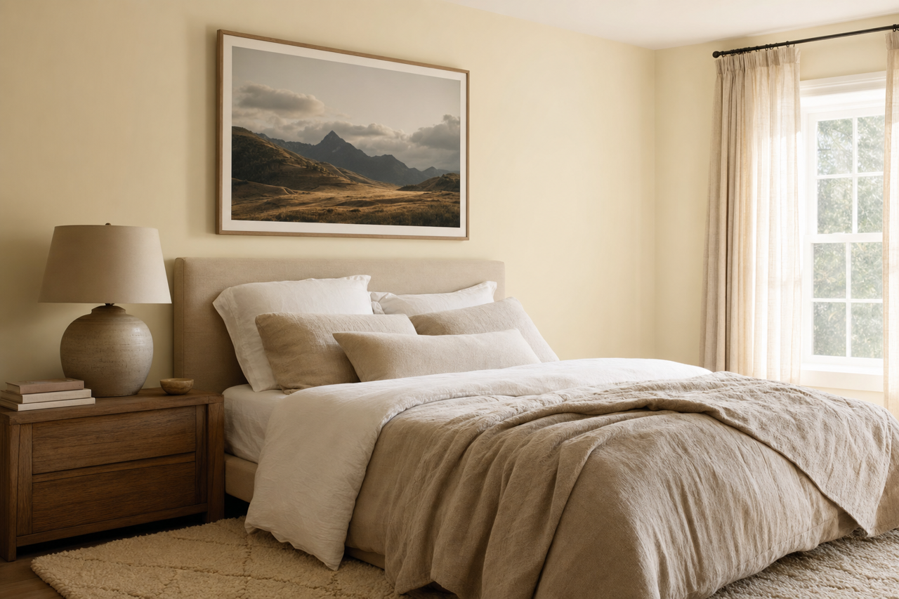 Snow Cap by Valspar on interiors