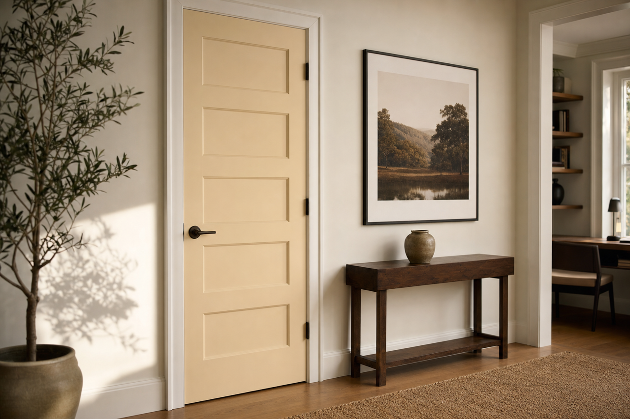 Malted Milk by Valspar on interior-doors