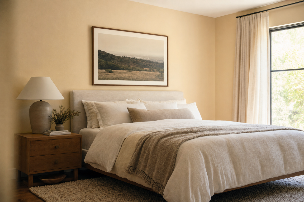 Malted Milk by Valspar on interiors