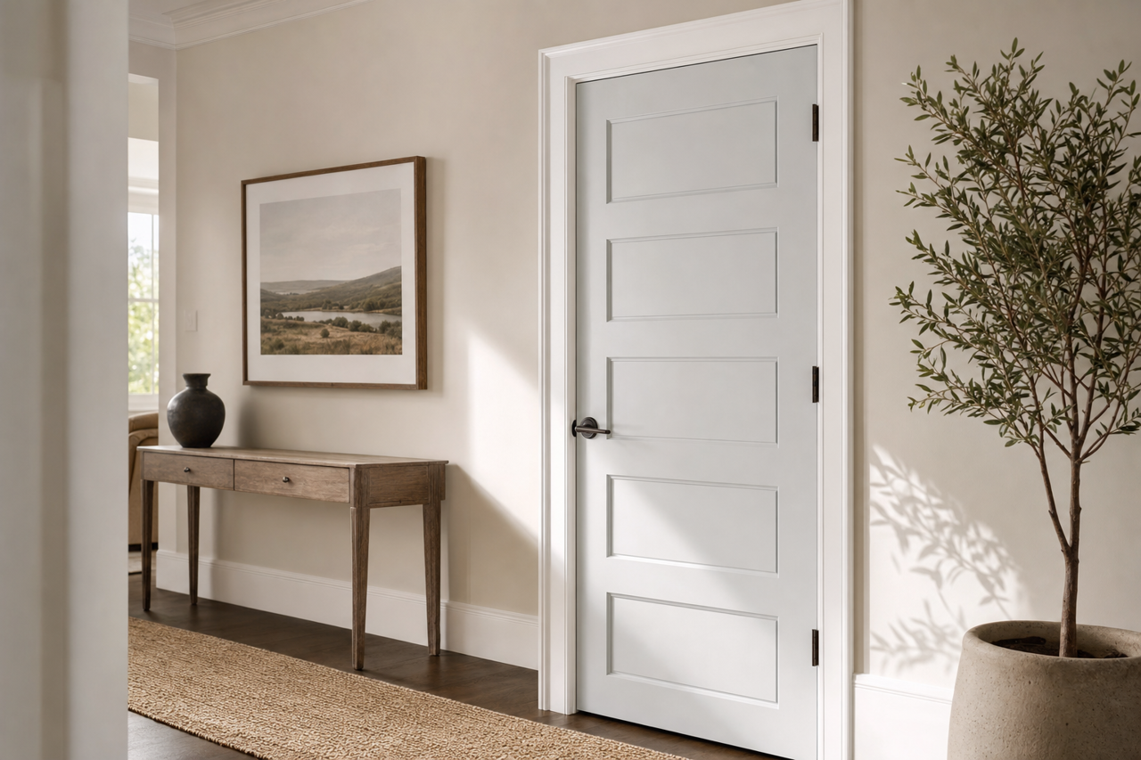 Fragile Blue by Valspar on interior-doors