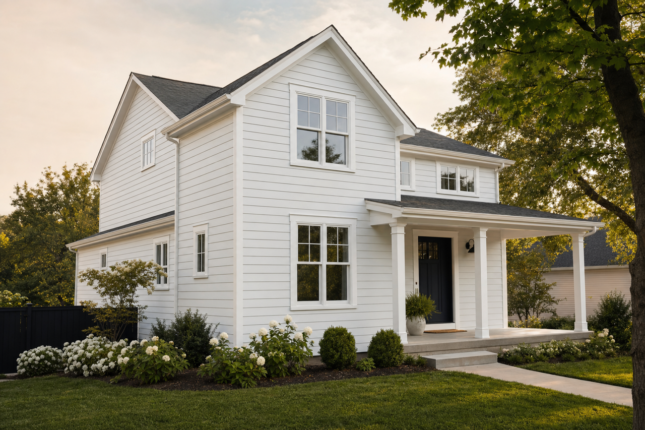 Blue Kiss by Valspar on exterior