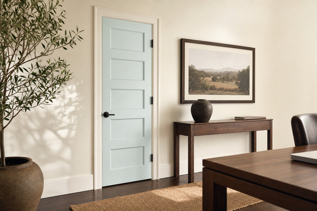 Sweet Slumber by Valspar on interior-doors