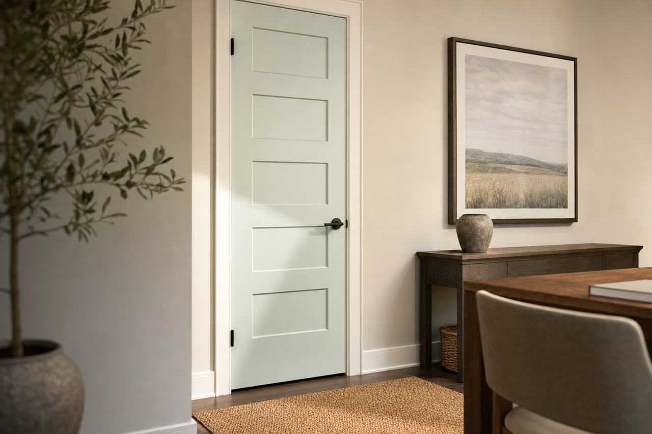 Dew Drop by Valspar on interior-doors