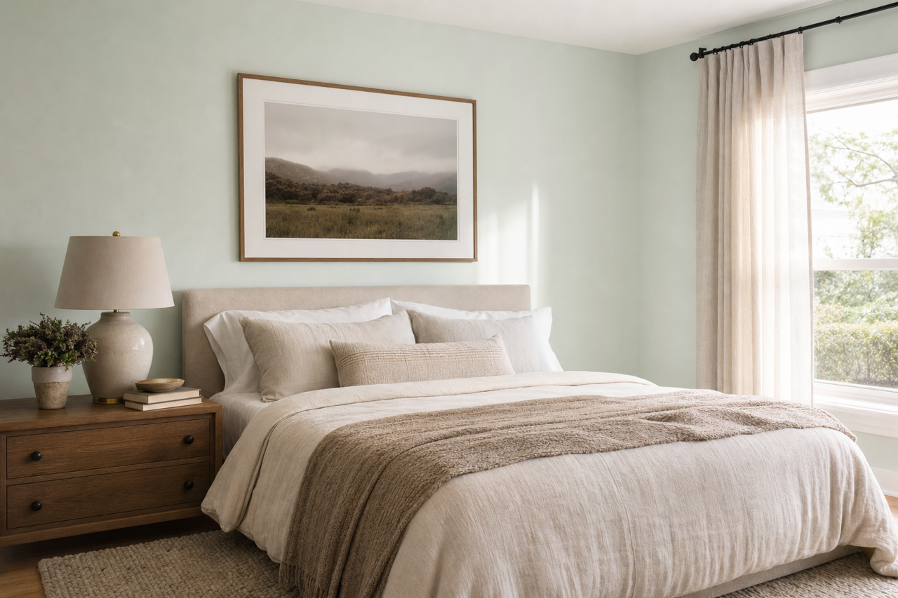 Dew Drop by Valspar on interiors