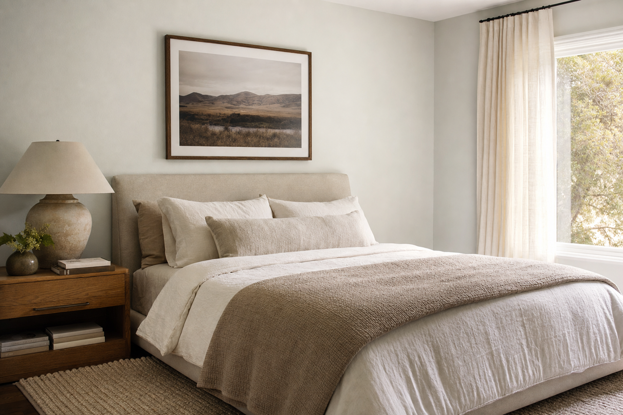 Sheer Light by Valspar on interiors