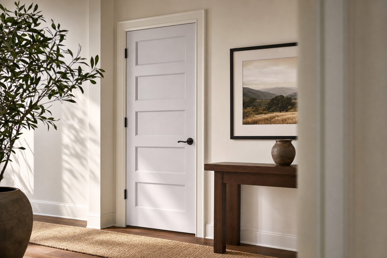 Soft Silk by Valspar on interior-doors