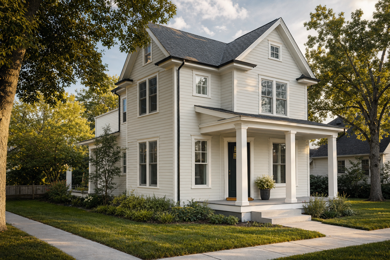 Bleached Slate by Valspar on exterior