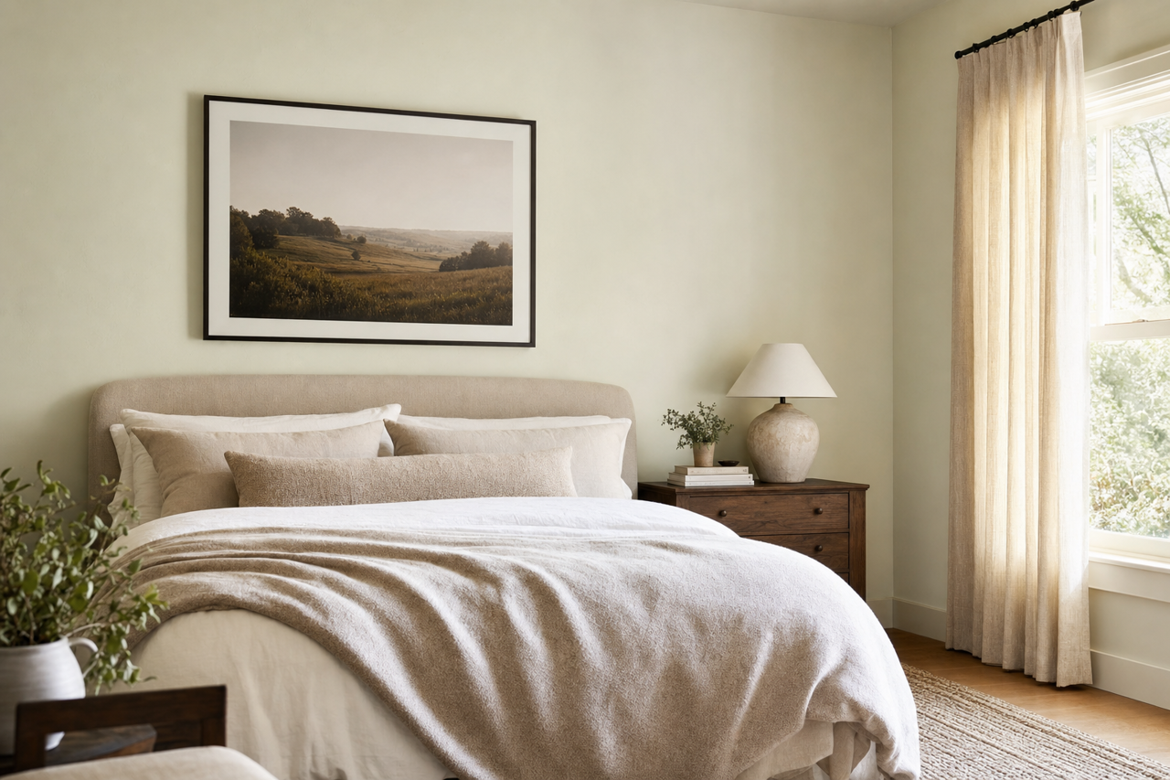Bleached Slate by Valspar on interiors