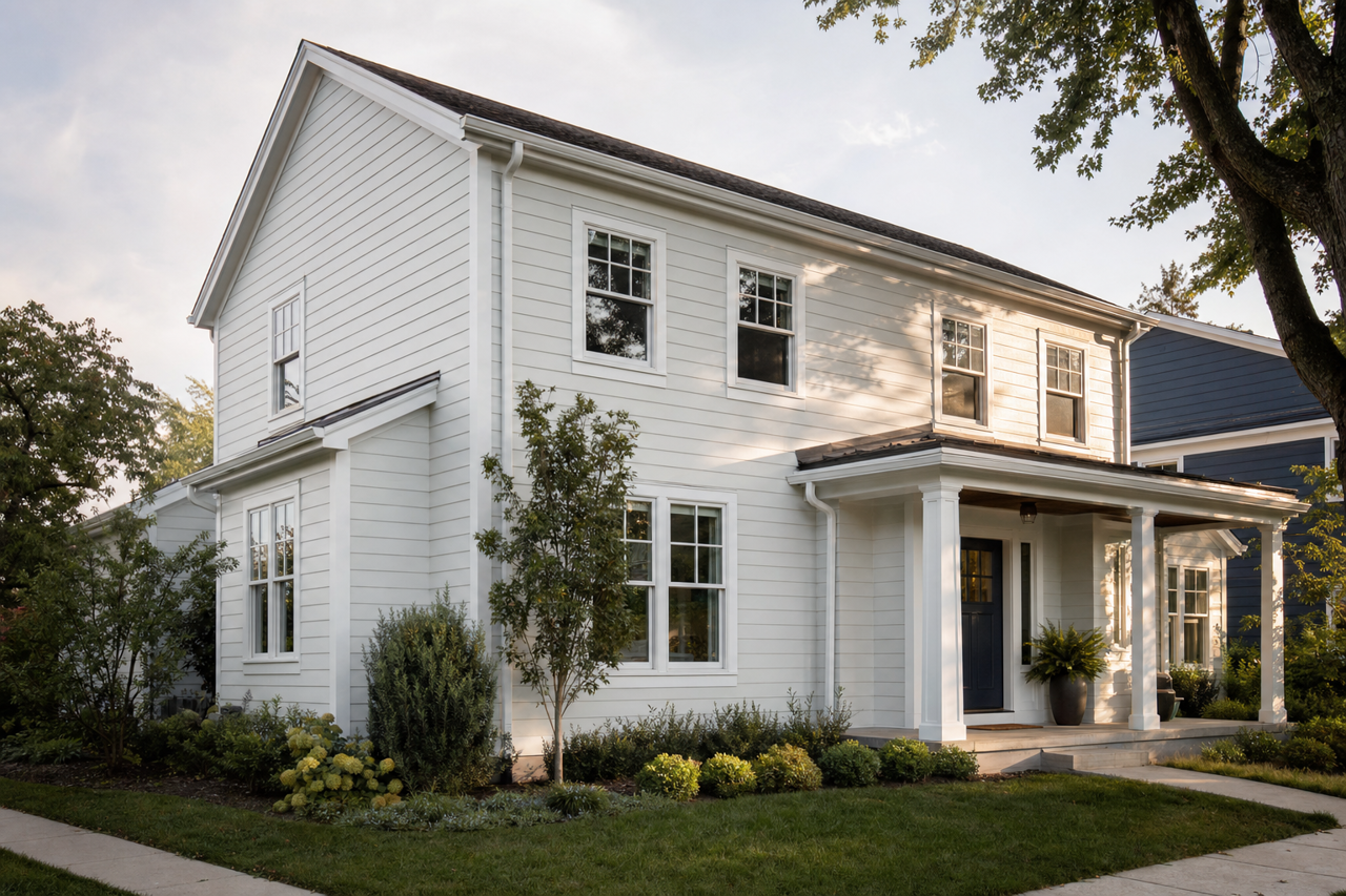 Pale Linen by Valspar on exterior