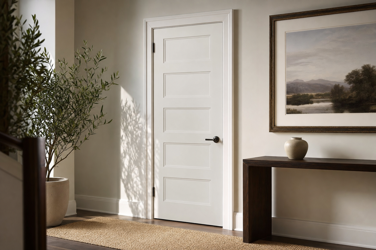 Lilac Muse by Valspar on interior-doors