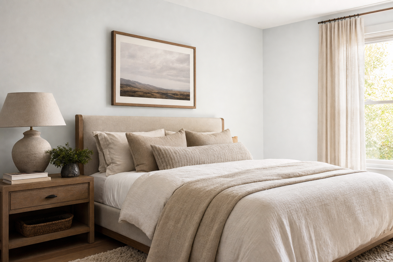 Tsunami Sky by Valspar on interiors