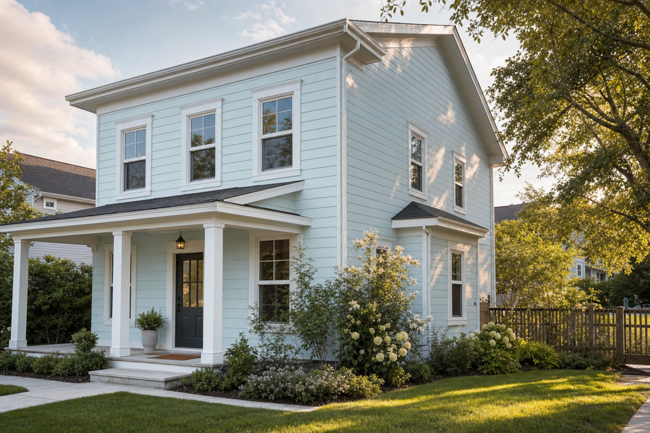 Fluffy Slippers by Valspar on exterior