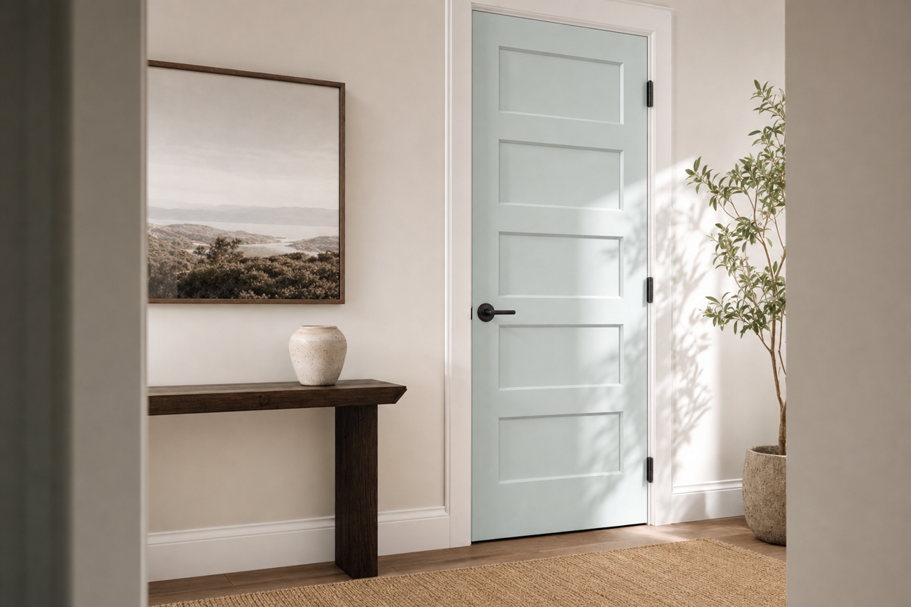 Subtle Canopy by Valspar on interior-doors
