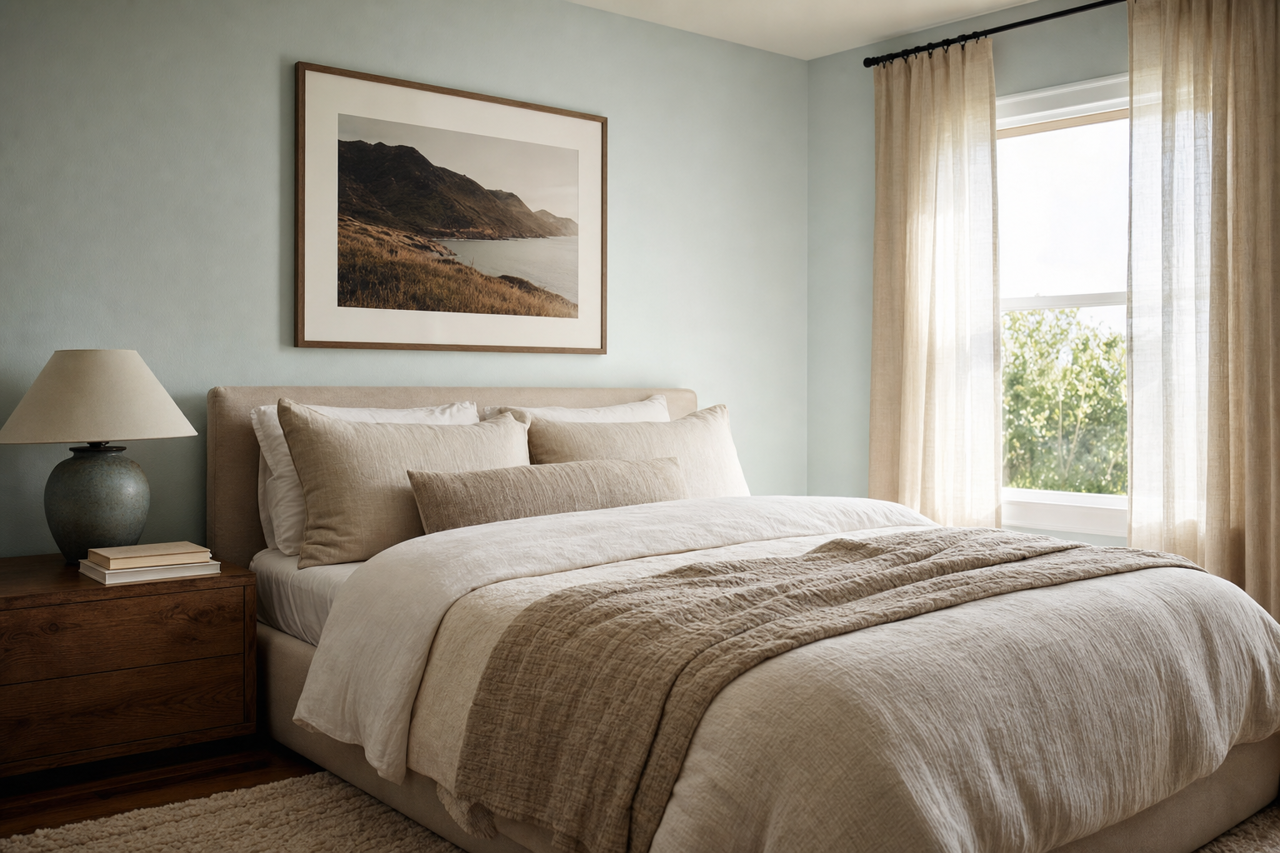 Subtle Canopy by Valspar on interiors
