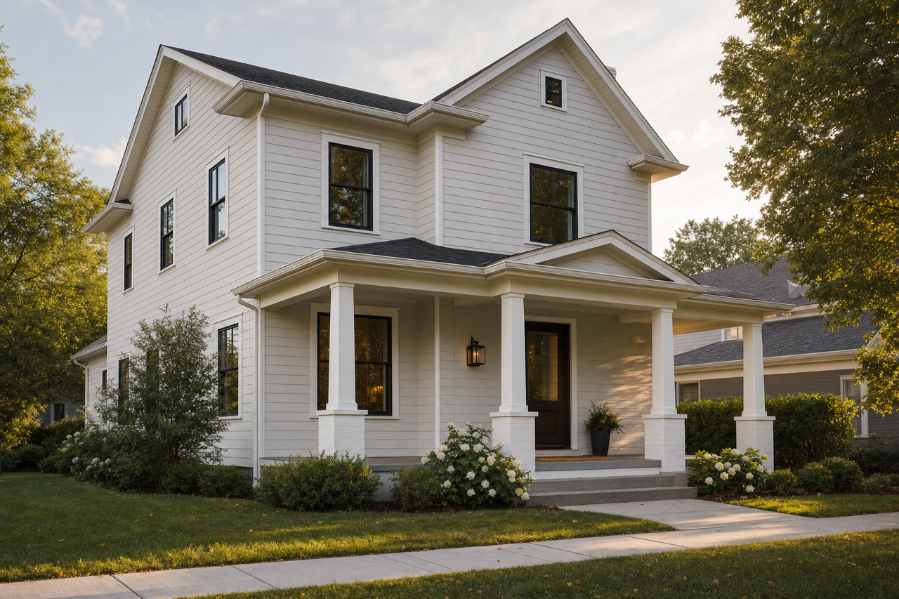 Gray Shimmer by Valspar on exterior