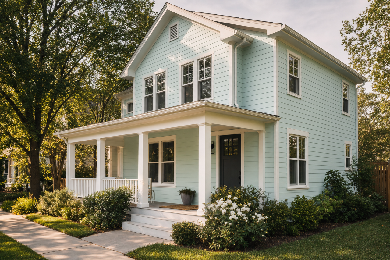 Cool Elegance by Valspar on exterior
