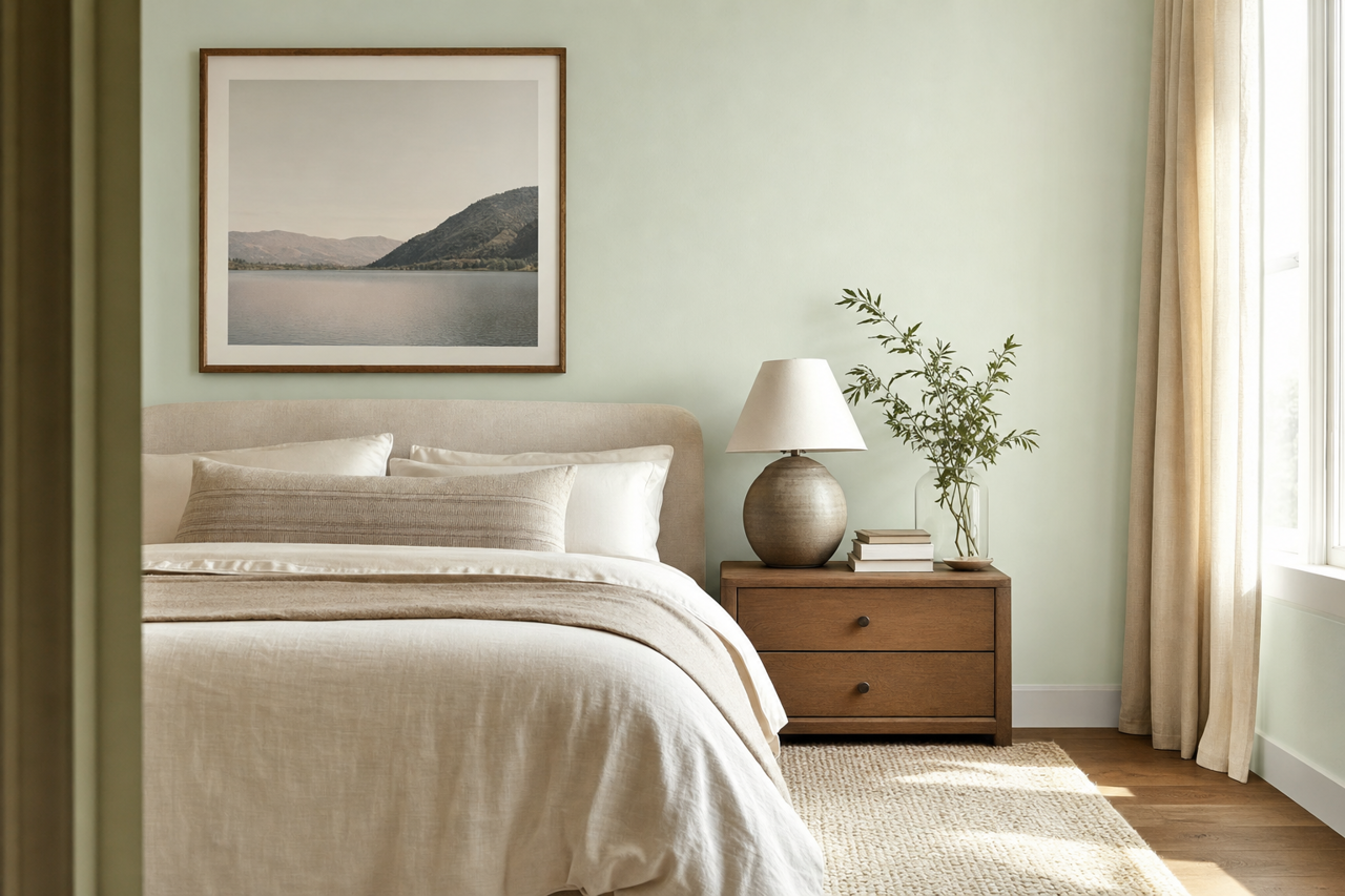 Italian Ice by Valspar on interiors