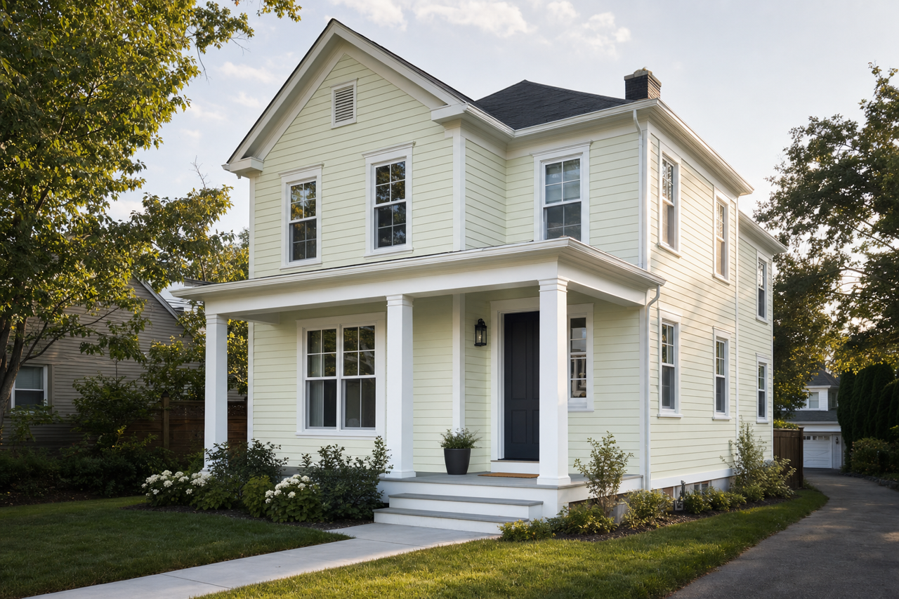 Tempered Spring by Valspar on exterior