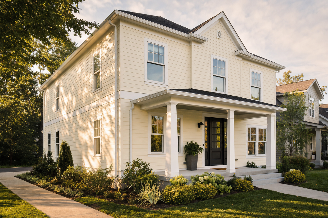 Betsy's Linen by Valspar on exterior